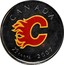 Canada 25 Cents Calgary Flames 2007 Maple leaf KM# 644 CANADA 25 CENTS 2007 coin reverse