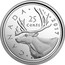 Canada 25 Cents Caribou 2017 Proof Set KM# 493a CANADA 2017 25 CENTS H coin reverse