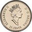Canada 25 Cents December 1999 KM# 353 ELIZABETH II D ∙ G ∙ REGINA 25 CENTS coin obverse