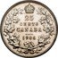 Canada 25 Cents Edward VII 1906 Large crown KM# 11 25 CENTS CANADA coin reverse