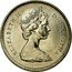 Canada 25 Cents Elizabeth II 2nd portrait 1970 KM# 62b ELIZABETH II D G REGINA coin obverse