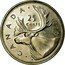 Canada 25 Cents Elizabeth II 2nd portrait 1970 KM# 62b CANADA 25 CENTS coin reverse