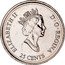 Canada 25 Cents February 1999 KM# 343 25 CENTS ELIZABETH II D ∙ G ∙ REGINA coin obverse