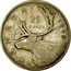 Canada 25 Cents George VI 1949 KM# 44 CANADA 25 CENTS coin reverse