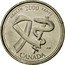 Canada 25 Cents Health - April 2000 KM# 373 HEALTH 2000 SANTÉ AW CANADA coin reverse