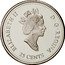 Canada 25 Cents (Ingenuity) KM# 380a ELIZABETH II D ∙ G ∙ REGINA 25 CENTS coin obverse