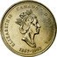 Canada 25 Cents Nova Scotia (1992) KM# 231 ELIZABETH II CANADA D ∙ G ∙ REGINA 1867-1992 coin obverse