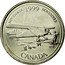 Canada 25 Cents November 1999 KM# 352 NOVEMBER 1999 NOVEMBRE BRB CANADA coin reverse
