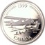 Canada 25 Cents November - The Airplane Opens the North 1999 Proof KM# 352a NOVEMBER 1999 NOVEMBRE BRB CANADA coin reverse