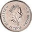 Canada 25 Cents Pride 2000 KM# 384.2 ELIZABETH II D ∙ G ∙ REGINA 25 CENTS coin obverse