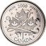 Canada 25 Cents Pride 2000 KM# 384.2 PRIDE 2000 FIERTÉ DFW CANADA coin reverse