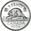 Canada 5 Cents Beaver 2003 KM# 182 5 CENTS CANADA DATE coin reverse