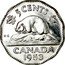 Canada 5 Cents (Elizabeth II 1st portrait) KM# 50 5 CENTS K∙G CANADA DATE coin reverse