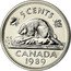 Canada 5 Cents Elizabeth II 2nd portrait 1989 Proof KM# 60.2a 5 CENTS K∙ G CANADA coin reverse