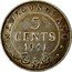 Canada 5 Cents George VI 1941 C KM# 19 NEWFOUNDLAND 5 CENTS DATE coin reverse