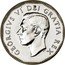 Canada 5 Cents George VI 1951 High relief; Second “A” in GRATIA points to a denticle KM# 42a GEORGIVS VI DEI GRATIA REX HP coin obverse