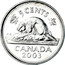 Canada 5 Cents The Beaver 2003 KM# 182a 5 CENTS CANADA DATE coin reverse