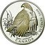 Canada 50 Cents Red-tailed Hawk 2000 Proof KM# 390 BUTEO JAMALCENSIS CANADA 50 CENTS 2000 coin reverse