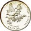 Canada 50 Cents White-tailed Ptarmigans 1995 Proof KM# 264 LAGOPUS LEUCURUS CANADA 50 CENTS 1995 coin reverse