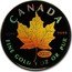 Canada 50 Dollars Maple leaf hologram flanked by 9999 2000 KM# 369 CANADA FINE GOLD 1 OZ OR PUR 9999 9999 coin reverse