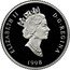 Canada 75 Dollars Grey Wolf 1998 Proof KM# 323 ELIZABETH II D ∙ G ∙ REGINA 1998 coin obverse