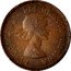 Canada Cent Elizabeth II 1st portrait 1959 KM# 49 ELIZABETH II DEI GRATIA REGINA coin obverse