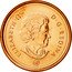 Canada Cent Elizabeth II 4th portrait 2008 Maple leaf Proof KM# 490a ELIZABETH II D∙G∙REGINA coin obverse