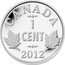 Canada Cent George V Portrait 2012 Proof KM# 1344 CANADA 1 CENT 2012 coin reverse
