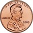 USA Cent Lincoln Bicentennial 2009 D KM# 443 IN GOD WE TRUST LIBERTY coin obverse