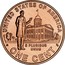 USA Cent Lincoln Bicentennial 2009 D KM# 443 UNITED STATES OF AMERICA ONE CENT E PLURIBUS UNUM coin reverse