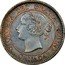 Canada Cent Victoria Province of Canada 1858 KM# 1 VICTORIA DEI GRATIA REGINA. CANADA coin obverse