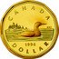 Canada Dollar Loon in Collector Card 1996 Proof KM# 186 CANADA 1990 DOLLAR coin reverse