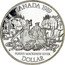 Canada Dollar Mackenzie River Bicentennial 1989 Proof KM# 168 CANADA 1989 FLEUVE MACKENZIE RIVER DOLLAR coin reverse