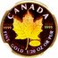 Canada Dollar Maple Leaf hologram 1999 KM# 365 9999 9999 / CANADA / FINE GOLD 1/20 OZ OR PUR coin reverse