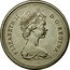 Canada Dollar Voyageur Smaller young bust Elizabeth II 1975 KM# 76.2 ELIZABETH II D ∙ G ∙ REGINA coin obverse