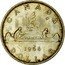 Canada Dollar Voyageurs. 1966 Small beads KM# 64.1 CANADA DATE DOLLAR coin reverse
