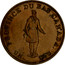 Canada Half Penny (Bouquet Sous) KM# Tn9 PROVINCE DU BAS CANADA UN SOU coin obverse