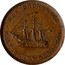 Canada Half Penny New Brunswick Token 1854 Proof KM# 3a ∙ NEW BRUNSWICK ∙ HALF PENNY CURRENCY coin reverse