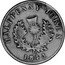 Canada Halfpenny Token (Victoria) KM# 5 HALFPENNY TOKEN 1843 coin reverse
