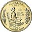 USA Quarter Dollar Alabama 2003 P KM# 344 UNITED STATES OF AMERICA QUARTER DOLLAR LIBERTY IN GOD WE TRUST coin obverse