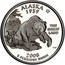 USA Quarter Dollar Alaska 2008 S KM# 424a ALASKA 1959 E PLURIBUS UNUM THE GREAT LAND coin reverse