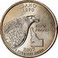 USA Quarter Dollar Idaho 2007 P Satin finish KM# 398 UNITED STATES OF AMERICA QUARTER DOLLAR LIBERTY IN GOD WE TRUST coin obverse
