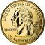 USA Quarter Dollar Illinois 2003 P KM# 343 ILLINOIS 1818 E PLURIBUS UNUM LAND OF LINCOLN 21TH STATE CENTURY coin reverse