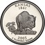 USA Quarter Dollar Kansas 2005 S KM# 373a KANSAS 1861 E PLURIBUS coin reverse