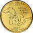 USA Quarter Dollar Michigan 2004 P KM# 355 UNITED STATES OF AMERICA QUARTER DOLLAR LIBERTY IN GOD WE TRUST coin obverse