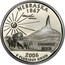 USA Quarter Dollar Nebraska 2006 S KM# 383a NEBRASKA 1867 E PLURIBUS UNUM CHIMNEY ROCK coin reverse