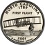 USA Quarter Dollar North Carolina 2001 S KM# 319a NORTH CAROLINA 1789 E PLURIBUS UNUM FIRST FLIGHT coin reverse