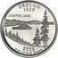 USA Quarter Dollar Oregon 2005 S KM# 372a OREGON 1859 CRATER LAKE E PLURIBUS UNUM coin reverse