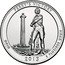 USA Quarter Dollar Perry's Victory and International Peace Memorial 2013 S KM# 543 PERRY'S VICTORY OHIO E PLURIBUS UNUM DE coin reverse