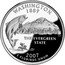 USA Quarter Dollar Washington 2007 S Proof KM# 397 WASHINGTON E PLURIBUS UNUM THE EVERGREEN STATE coin reverse